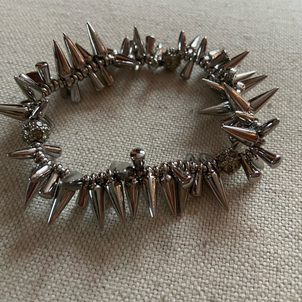 Silver Spike Bracelet